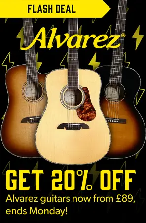 20% off Alvarez guitars & ukuleles from £89, this weekend only - Andertons Music Co. Flash Deals!
