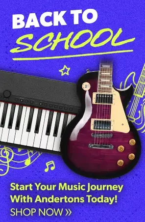Shop beginner-friendly guitars, starter packs, child-sized acoustics, keyboards, drums & more - Andertons Music Co. Back To School 2026