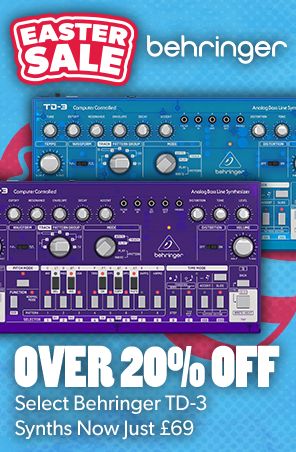 Over 20% Off Select Behringer TD-3 Synths Now Just £69 at Andertons Music Co.
