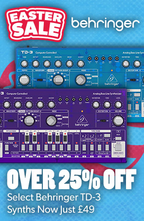 Over 20% Off Select Behringer TD-3 Synths Now Just £49 at Andertons Music Co.