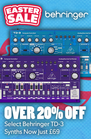 Over 20% Off Select Behringer TD-3 Synths at Andertons Music Co.