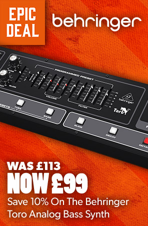 Save 10% On The Behringer Toro Analog Bass Synth, Now £99 at Andertons Music Co.