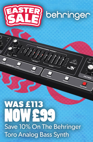 Save 10% On The Behringer Toro Analog Bass Synth, Now £99 at Andertons Music Co.