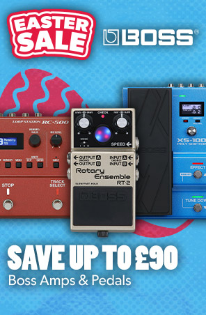 Up to £90 off Boss amps & pedals at Andertons Music Co.