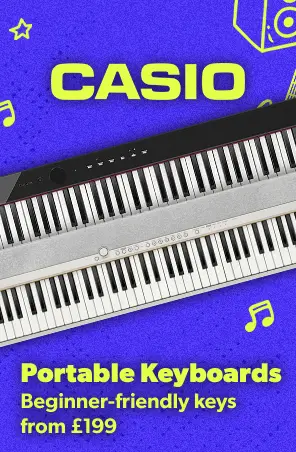 Casio portable keyboards from £199 - Andertons Music Co. Back To School 2026