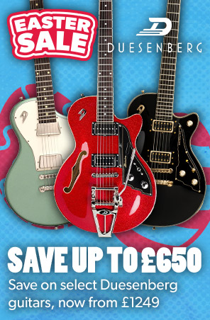 Up to £650 off Duesenberg, now from £1249 at Andertons Music Co.