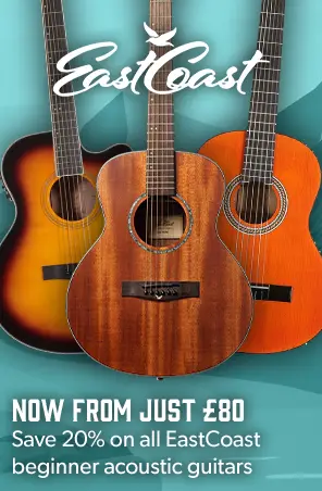 20% off EastCoast acoustic guitars, now from less than £80 - Andertons Music Co. - Strummertime