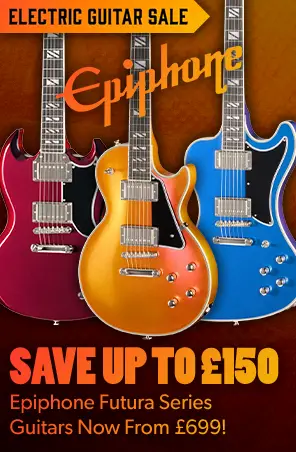 Electric Guitar Sale 2026 - Up to £150 off Epiphone Futura guitars - Andertons Music Co.