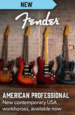 Fender American Professional - Fender's new contemporary USA workhorse range, available at Andertons Music Co.