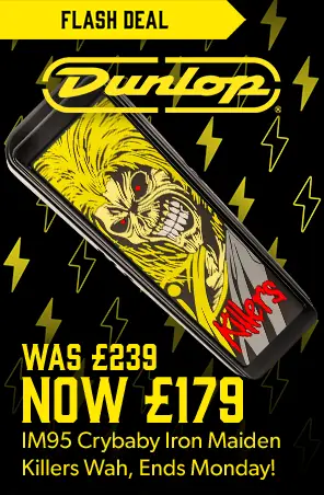 Dunlop Iron Maiden Killers Wah Pedal Was £239, now £179 - £60 off this weekend only - Andertons Music Co. Flash Deal