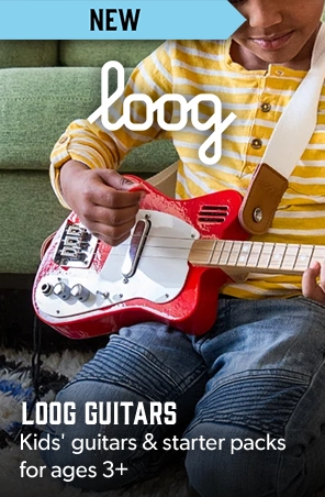 Loog - Kids' guitars & starter packs reimagined, with acoustic & electric guitars for ages 3 and up - available now at Andertons Music Co.