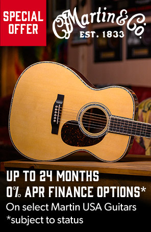 Up To 24 Months 0% APR Finance Options On Select Martin USA Guitars!