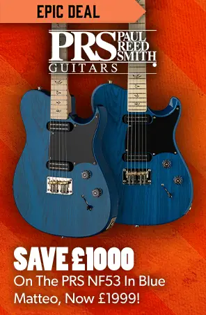 EPIC DEAL: £1000 off the PRS NF53 in Blue Matteo, now £1999 - Andertons Music Co.