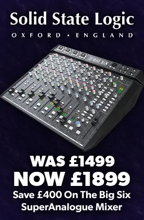 £400 Off The SSL Big Six Mixer - Black Friday Clearance 2026