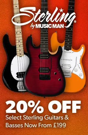 DealsFest 2026 - 20% off Sterling by Music Man guitars & basses, now from £199 - Andertons Music Co.