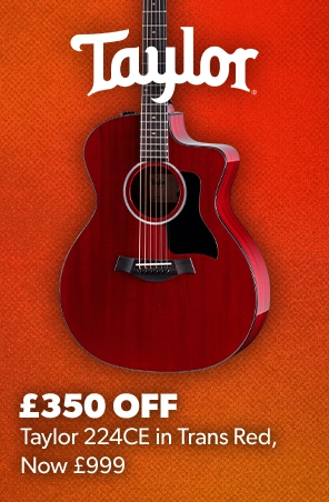 DealsFest 2026 - £350 off the Taylor 224CE in Trans Red, now £999 - Andertons Music Co.