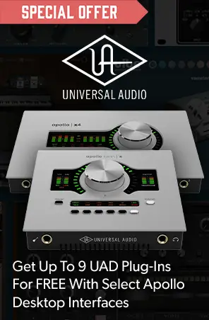 FREE Universal Audio plugins with select interfaces through to October & December 2026 - Andertons Music Co.