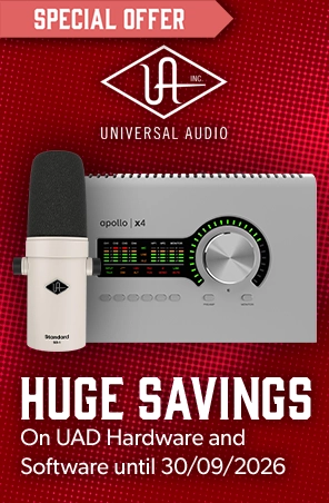 Free Plugins with Universal Audio Apollo Interfaces - Andertons Music Co.