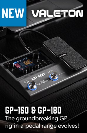 Valeton GP-150 & GP-180 high-def guitar modellers & multi-FX in stock now - Andertons Music Co.