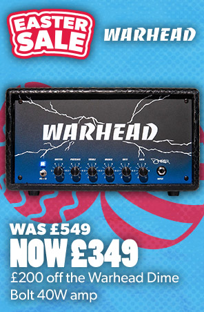 £200 off the Warhead Dime Bolt 40W amp, now £349 at Andertons Music Co.