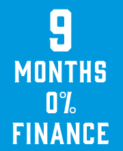 9 Months 0% Finance